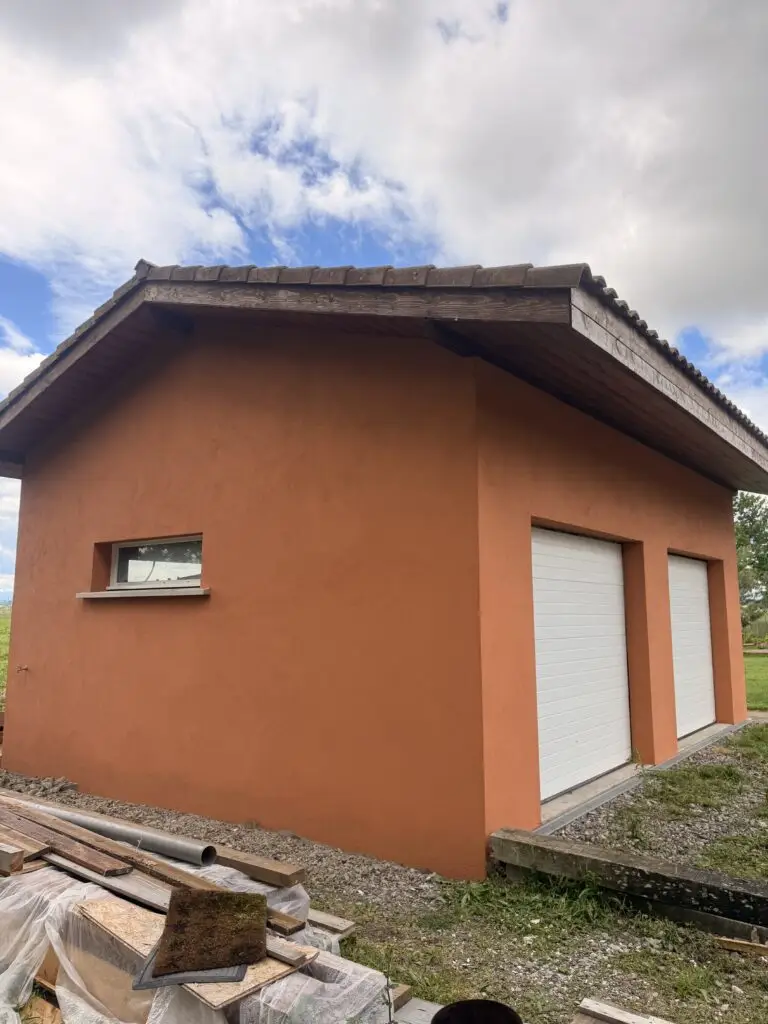 Peinture siloxane sur garage / extension à Toulouse dans le 31